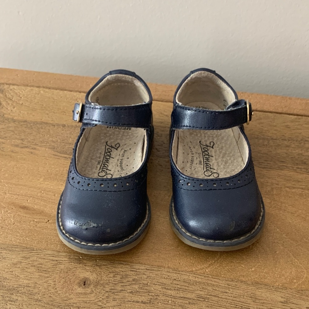 FootMates Toddler Navy Mary Jane Shoes -